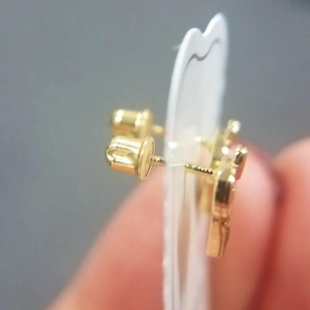 14k gold plated Enamel Cupcake Earrings